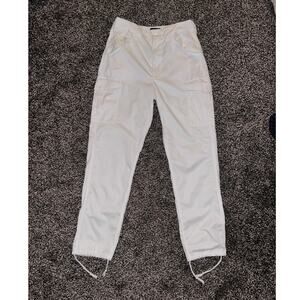 P.G. Wing Essex UK Cargo Pants Parachute Style White Size 30/Med